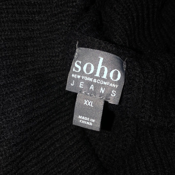 5/$25 🌸 NY&C Soho Jeans Black Knit Sweater - Picture 4 of 4